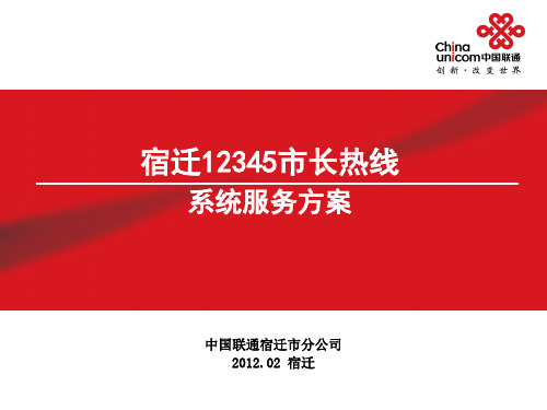 12345市长热线汇报材料