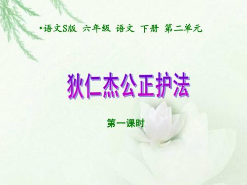 《狄仁杰公正护法好课件(语文S版六年级下册课件)