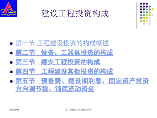 建设工程投资组成
