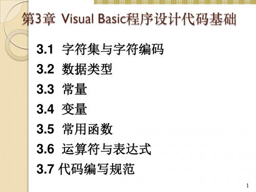 VB程序设计第二版第三章