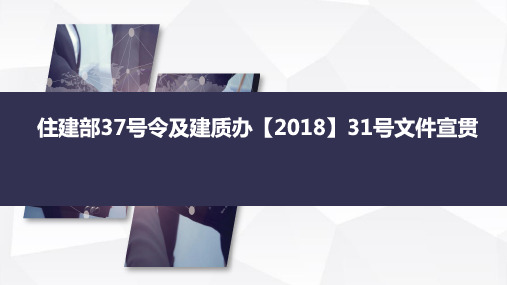 模板危险性较大的分部分项工程安全管理规定31号文和37号令新旧对比.pptx