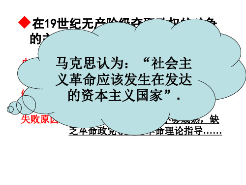 历史：8.3《俄国十月社会主义革命》课件5(人民版必修一)