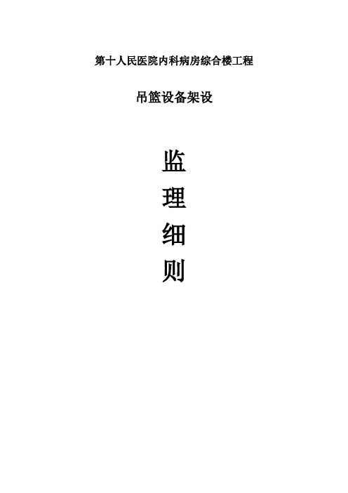 第十人民医院吊篮