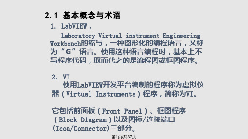 虚拟仪器 labview   LabVIEW入门PPT课件