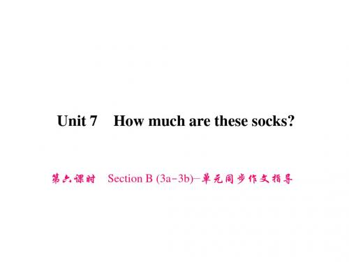 七年级英语上册(人教版)课件:Unit 7 第六课时 Section B (3a3b)—单元同步作文指导