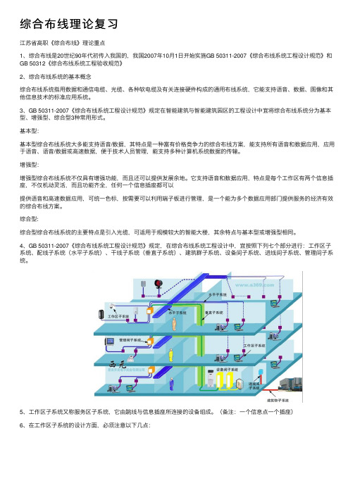 综合布线理论复习