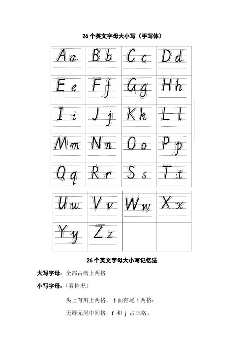 26个字母和48个音标