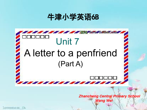 A letter to a penfriend课件