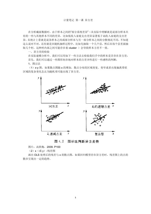 异方差——笔记