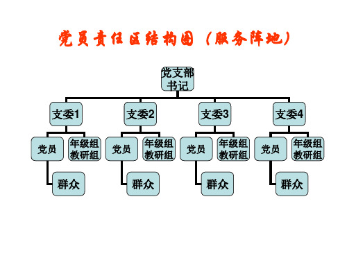 党员责任区结构图(服务阵地)