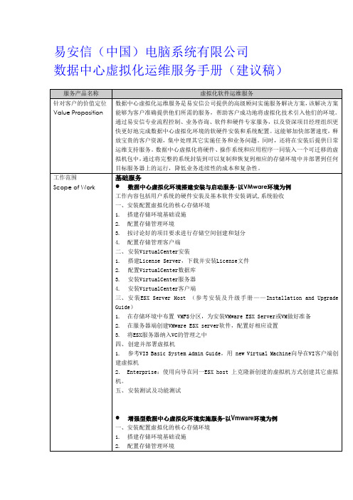 EMC VMware服务销售指南初稿