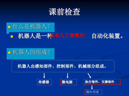 一、认识机器人的组件课件