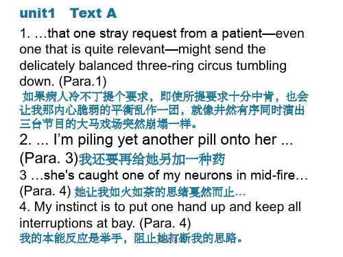 学术英语(医学)重点翻译