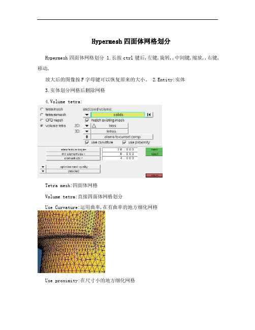 Hypermesh四面体网格划分