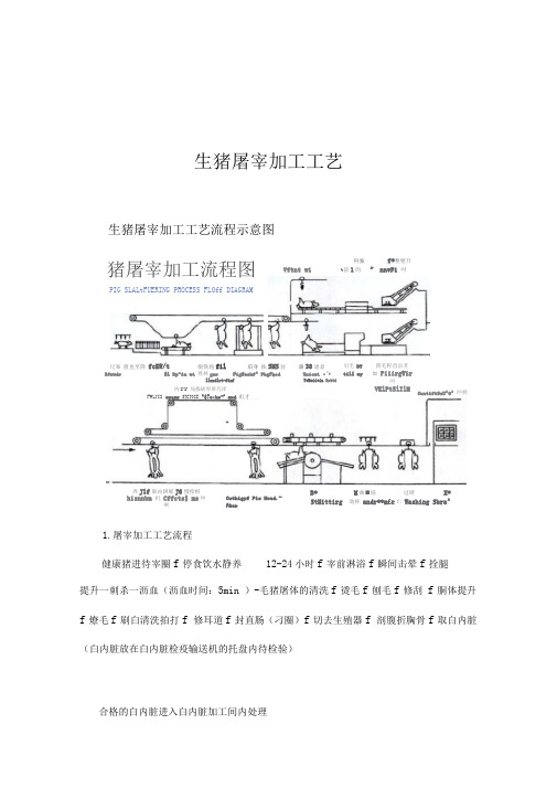 最新生猪屠宰加工工艺流程