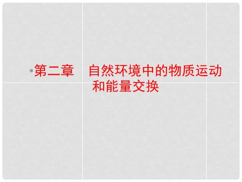 高考地理一轮复习 21地壳的物质组成和物质循环、地球表面形态课件 湘教版必修1