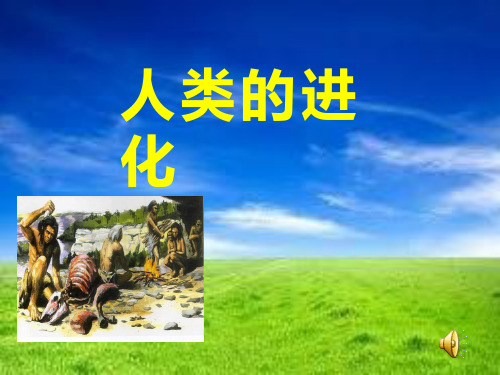 初中生物《人类的进化(1)》教学课件设计