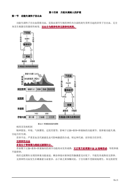 初级护师妇产科护理学月经失调病人的护理讲义