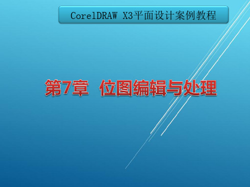 CorelDRAW X3第7章位图编辑与处理