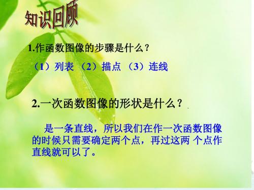 新华师大版八年级数学下册第十七章《一次函数(第3课时)》公开课课件