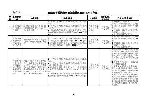 国家税务总局公告第76号企业所得税优惠政策事项办理办法