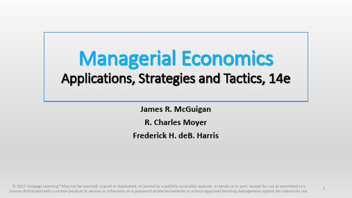 麦圭根《管理经济学》英文版PPT-McGuigan-14e-Chapter14