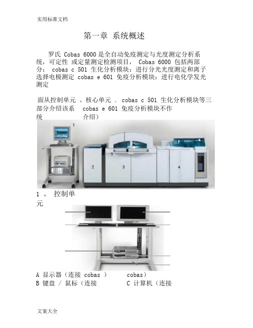 Cobasc501分析仪用户操作手册