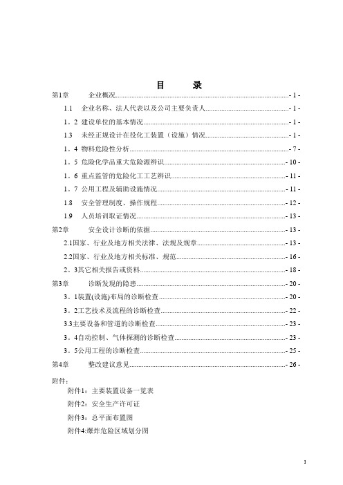 安全设计诊断报告