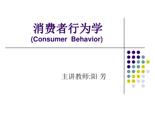 第一章消费者行为导论