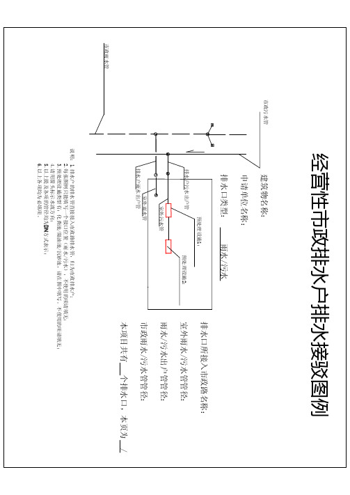 经营性市政排水户排水接驳图例