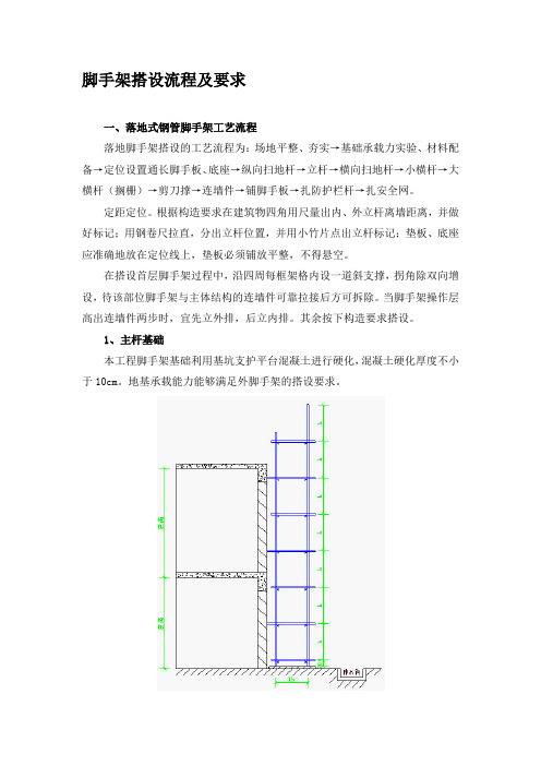 脚手架搭设流程及要求