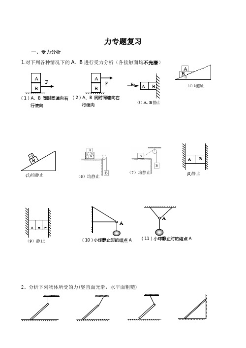 力专题复习