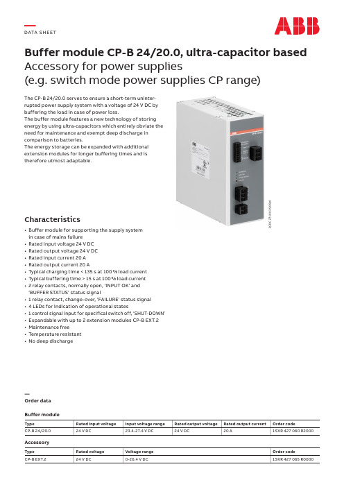 CP-B 24 20.0数据表说明书