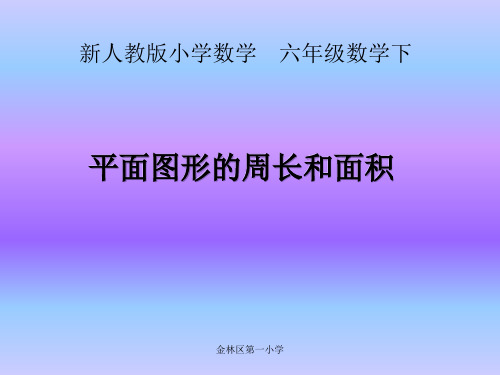 《总复习平面图形的周长和面积》课件PPT