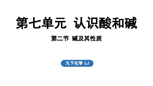 7.2 碱及其性质课件---2024--2025学年九年级化学鲁教版(2024)下册