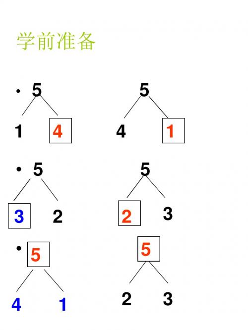 一年级数学5以内的加法(新编201908)