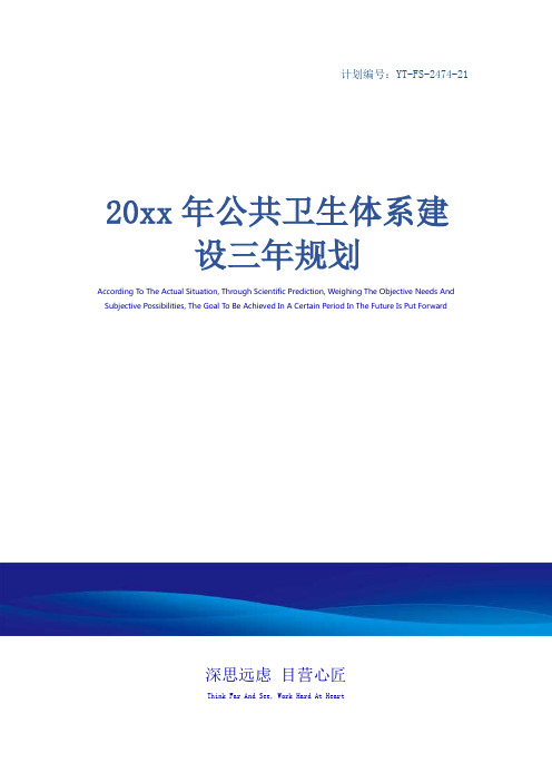 20xx年公共卫生体系建设三年规划