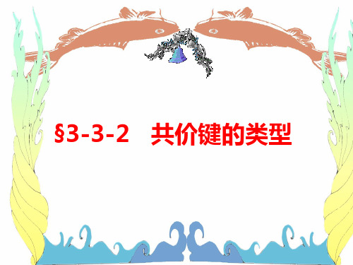 苏教版高中化学选修三课件共价键的类型