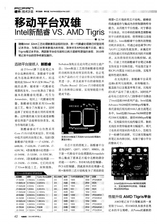 移动平台双雄——Intel新酷睿VS.AMD Tigris