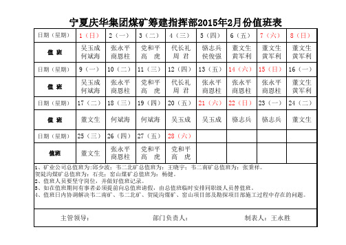 2015年2月值班表4chongpai