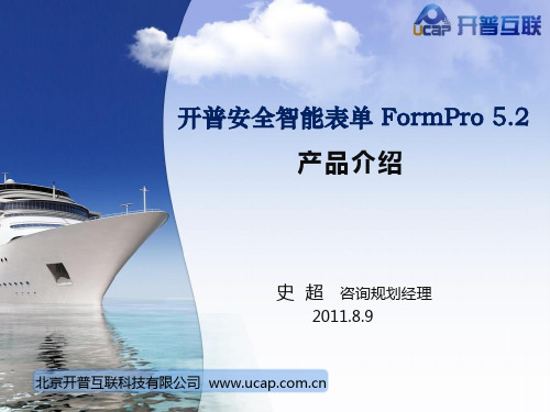 开普安全智能表单产品介绍formpro5.2