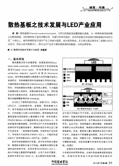 散热基板之技术发展与LED产业应用