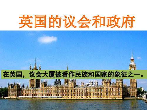 英国的议会和政府