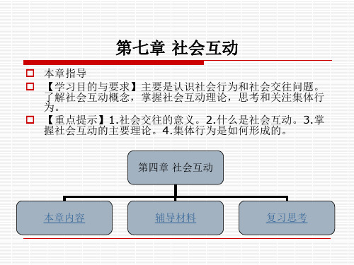 第七章社会互动概要