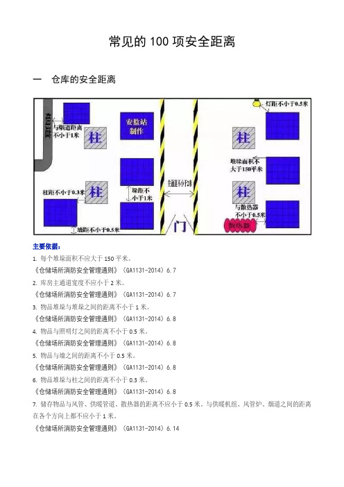 2023版《常见的100项安全距离》