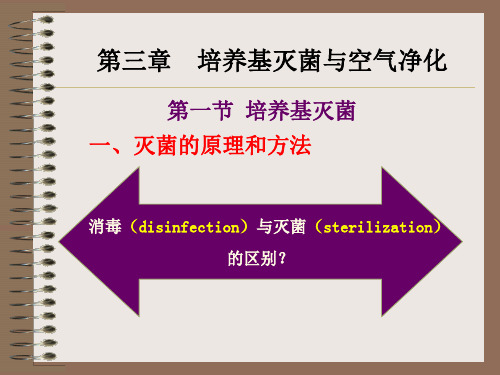 培养基灭菌与空气净化