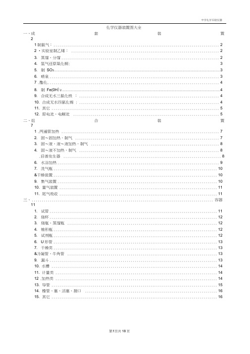 实验装置图大全