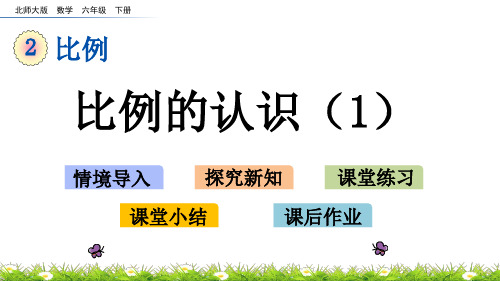 北师大版数学六年级下册 第二单元 比例 课件