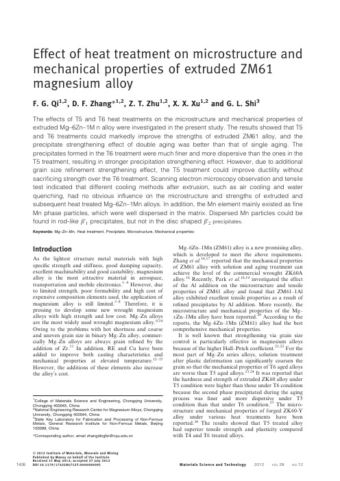 Effect of heat treatment on microstructure and