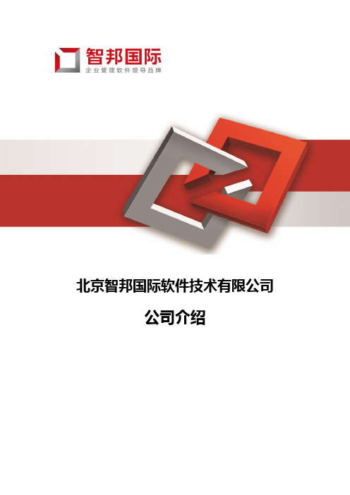 北京智邦国际软件技术有限公司介绍